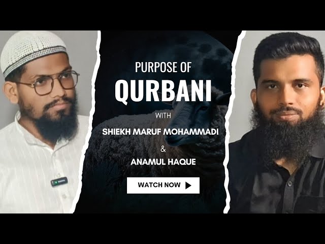 Controversial Confusions about QURBANI || Shiekh Maruf Mohammadi & @AnamulSpeaks