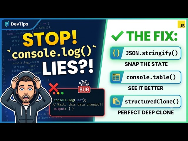 Stop Using console.log() Like This in Web Apps!