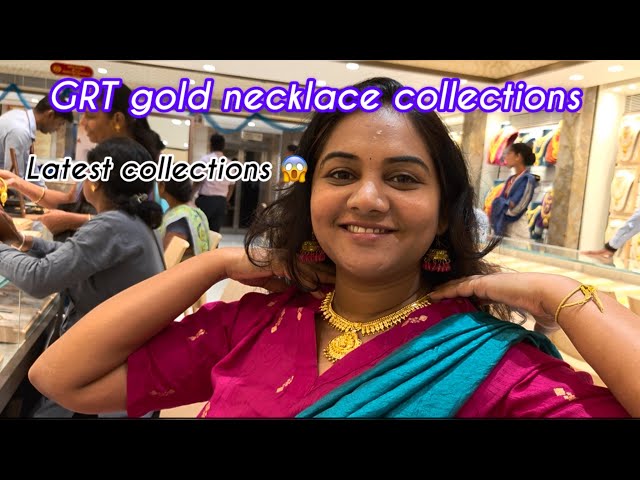 GRT gold necklace collections ✨😍|GRT choker collection | #grt #goldjewellery #grtgolddesigns