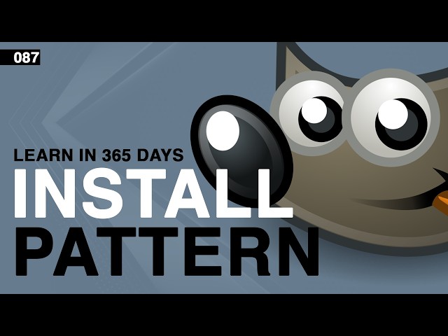 How to Install New Pattern in Gimp