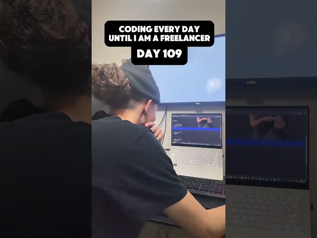 Coding Every Day Until I Am A Freelancer Day 109 #codeeveryday #codingsecrets #codingjourney#coding