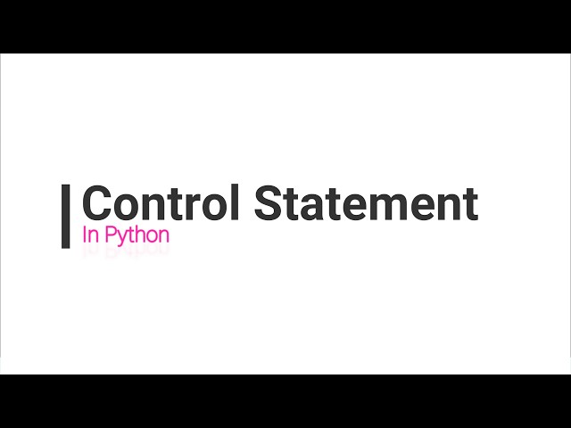 Control Statement in Python | Even Or Odd Program | Core Python | Basics