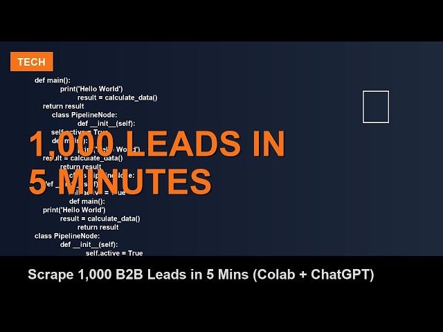 Scrape 1,000 B2B Leads in 5 Mins (Colab + ChatGPT)