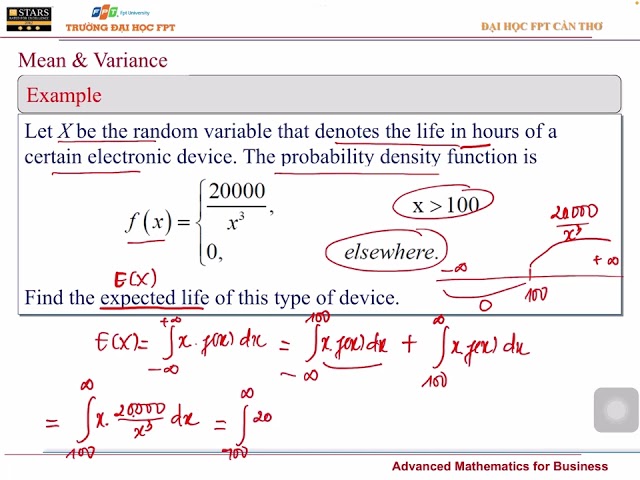 [MAS291-17] Chapter 4.2 Mean and Variance of Continuous random variable