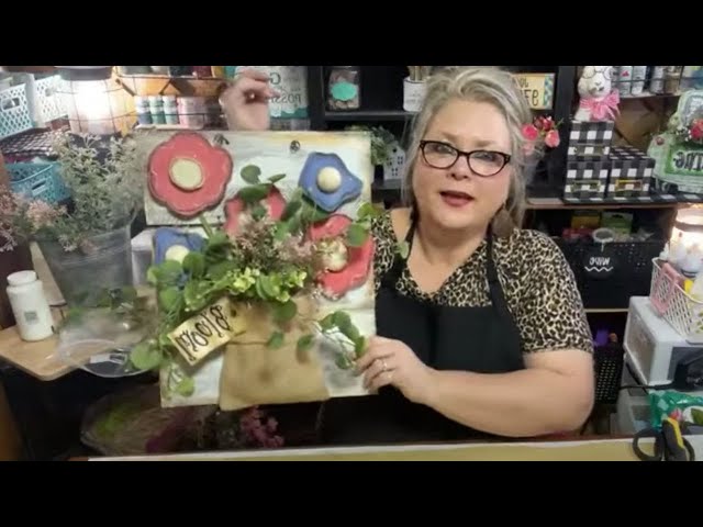 🌸 🌿 Making a Rustic Wood Flower Pocket using Scrap Wood || #facebooklivereplay