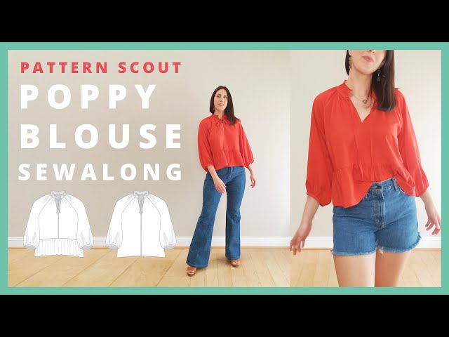 DIY Peasant Top Pattern + Sewing Tutorial | Pattern Scout Poppy Blouse Sewalong