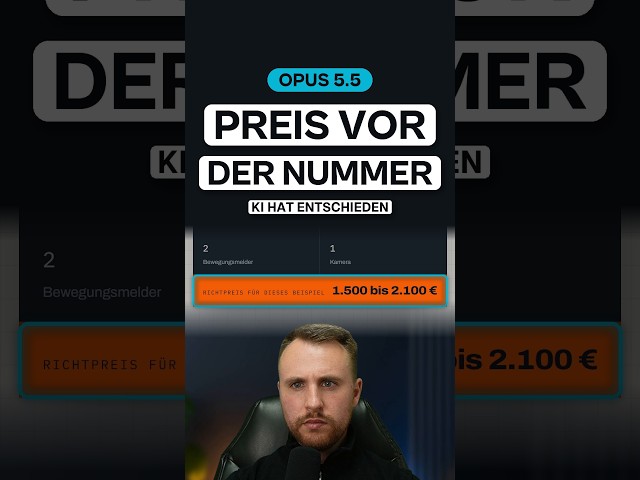 Opus 5.5 entscheidet selbst, wo der Richtpreis steht