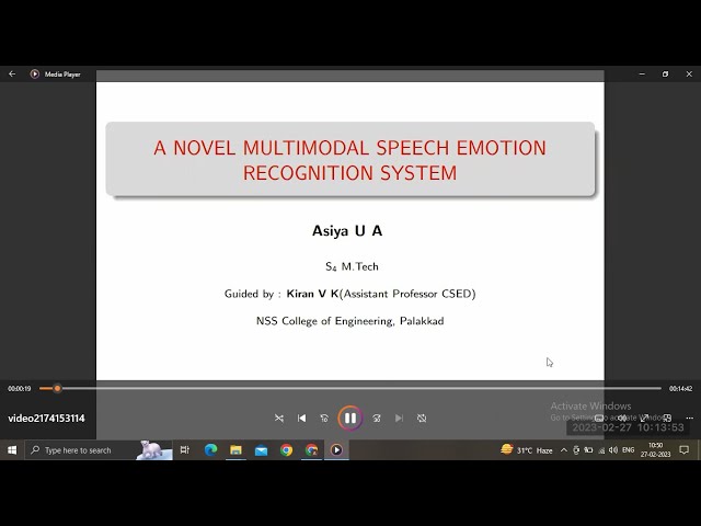 Mtech Final presentation