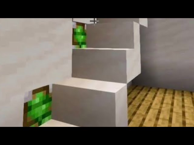 How to make an automatic staircase in Minecraft| Red stone tutorial ￼#minecrafttutorial #videogames 
