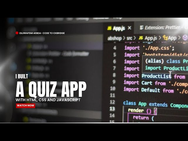 I Built a Quiz Website at 15 Using HTML, CSS & JavaScript