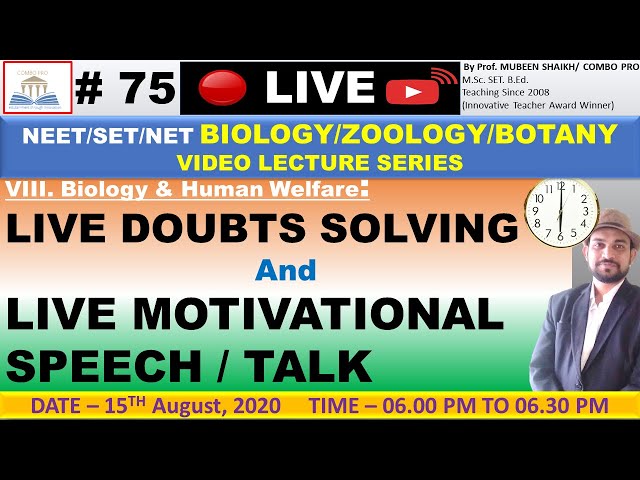 #75. Live Doubt Solving + Motivational Speech