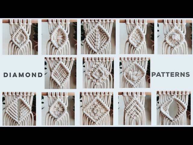 13 BEST DIAMOND PATTERN ELEMENTS FOR YOUR MACRAME PROJECTS