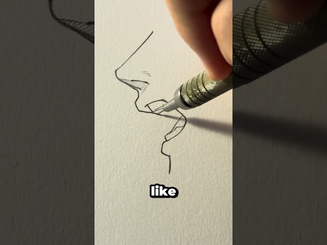 How to draw open mouth from side || Jmarron