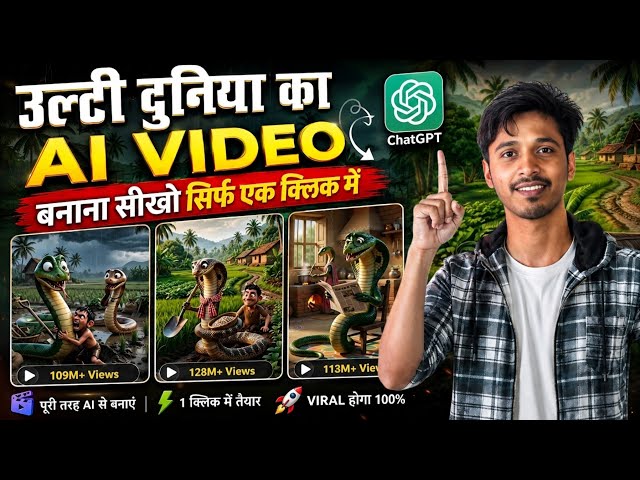 How to Make Reverse World AI Videos || How to make AI videos || How to make AI cartoon videos