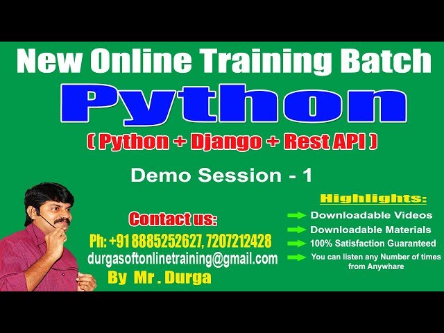 Python Tutorials ||  Python Demo Syllabus and General Awareness || Demo Session - 1|| by Durga Sir