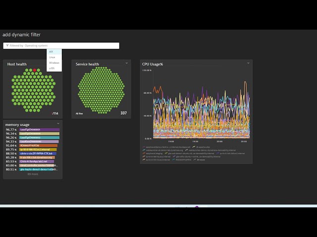 How to add Dynamic filter in Dynatrace Dashboard