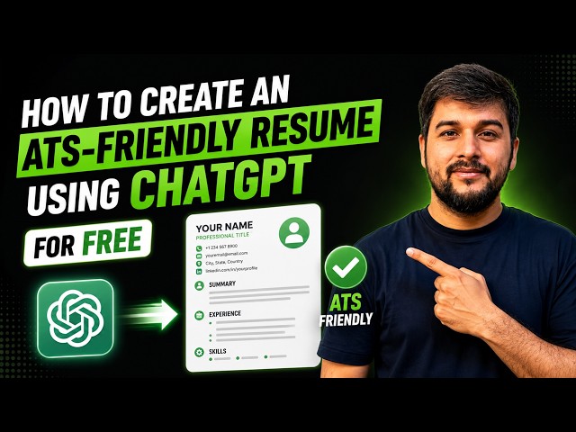 How to Create an ATS-Friendly Resume Using ChatGPT (Step-by-Step)