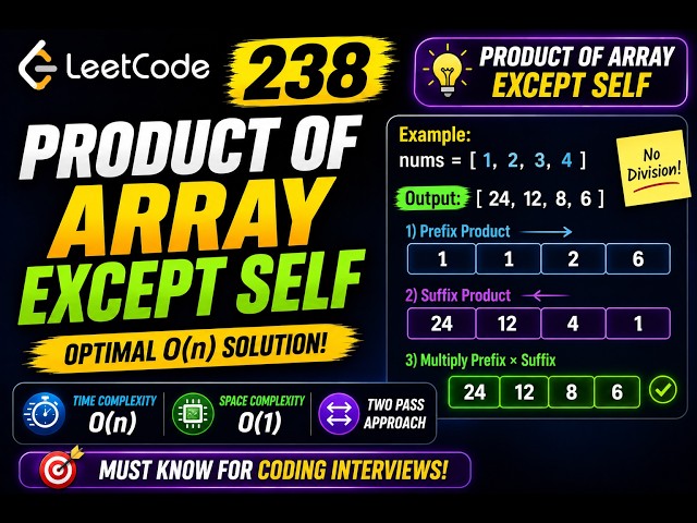 Product of Array Except Self | LeetCode 238 | C++