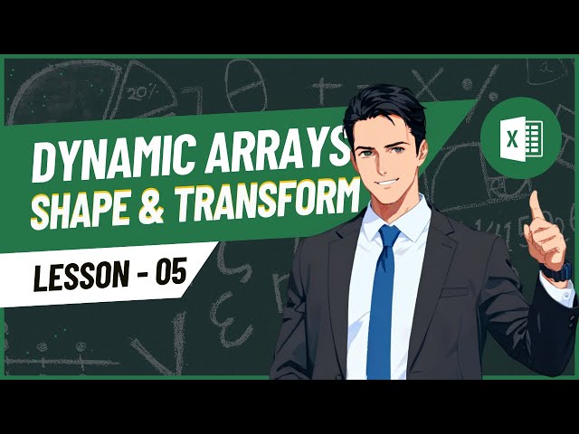 Excel TRANSPOSE, WRAPROWS & WRAPCOLS Explained – Step by Step