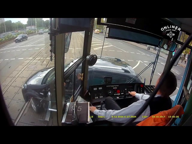 It's not easy to be a tram driver.