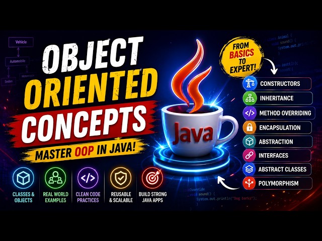 Object-Oriented Programming (OOP) in Java | Classes, Objects, Inheritance & Polymorphism Explained