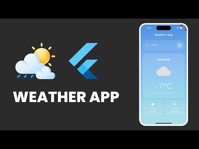 Build a weather app in flutter