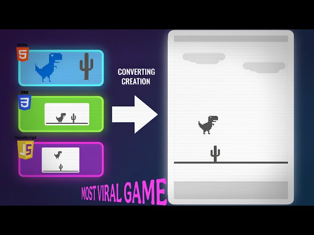 Building the Legendary Dino Game from Scratch 🦖 (HTML, CSS, JS)