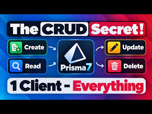 Stop Writing SQL for CRUD? Master Prisma Client | Create, Read, Update & Delete