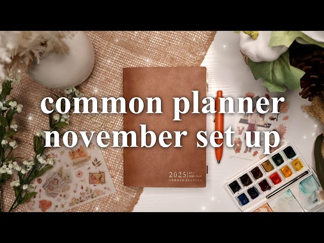 November Plan With Me | 2025 Sterling Ink Common Planner Chatty PWM