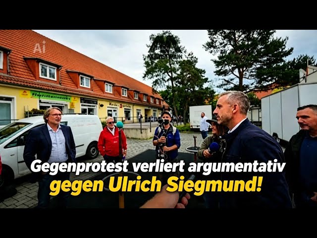Ulrich Siegmund counters counter-protest with AfD election platform!