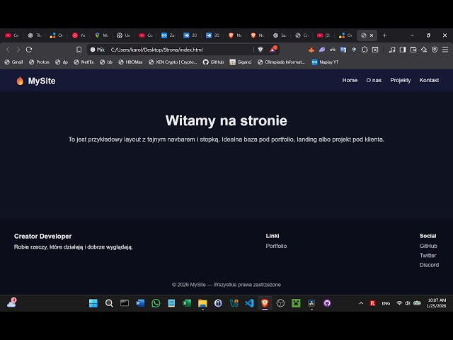 Tworzę stronę internetową (#1)