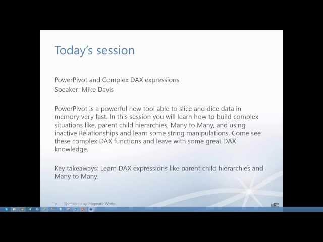 Power Pivot and Complex DAX Expressions