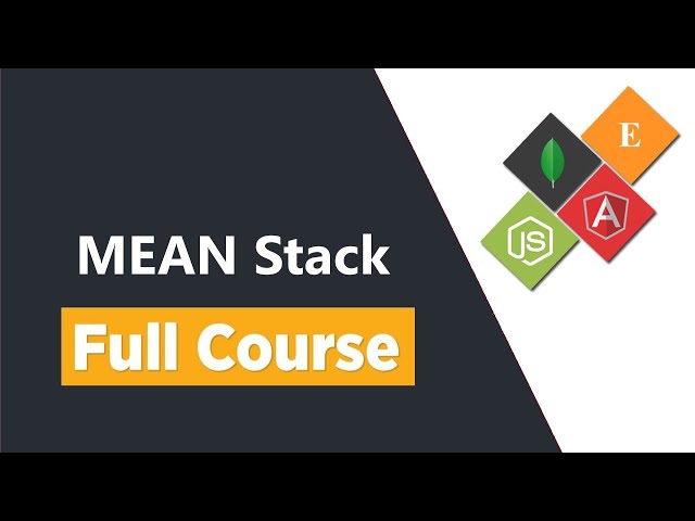 MEAN Stack Tutorial for Beginners - Full Course