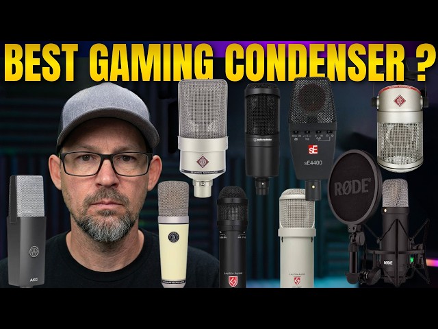 Best Gaming Condenser Mic - BCM104 -TLM103 - DA87SE - C104 -Clarion - LS-208 - NT1 - SE4100 - AT2020
