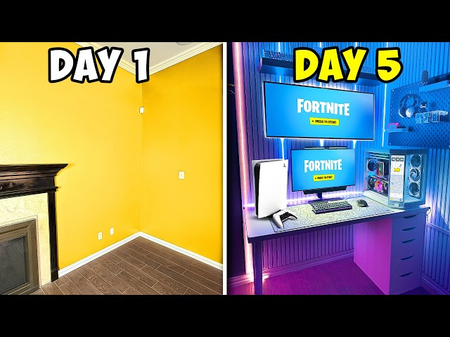 I Built My DREAM $30,000 Gaming Room!
