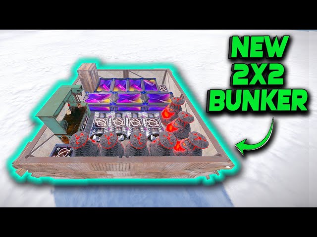 The NEW 2X2 BUNKER Rust Base  | Rust Building Tutorial 2023