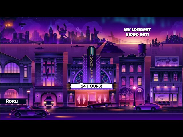 2026 Roku Screensaver - City Stroll: Movie Magic (24 HOURS EXTENDED) [with music]