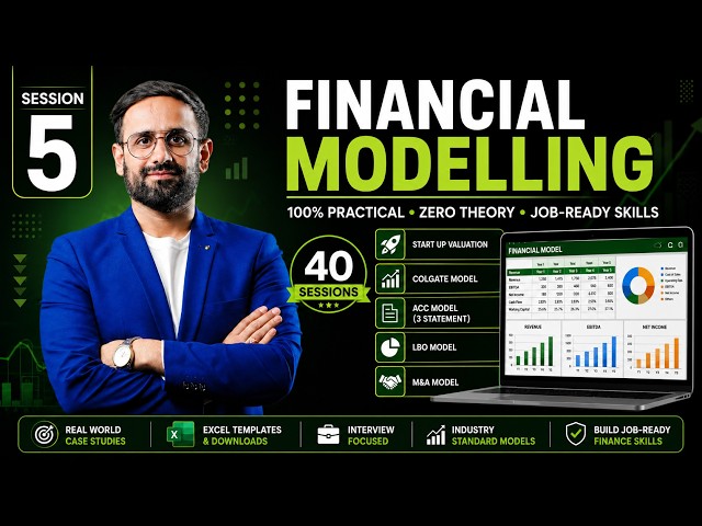 Financial Modelling with Live Quizzes - 100% Practical, Session 5
