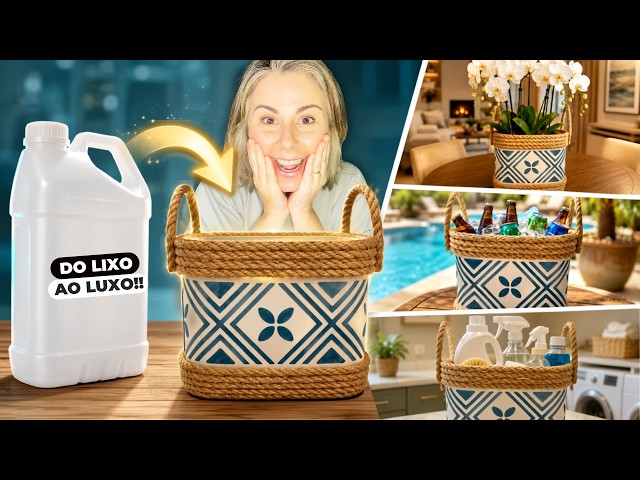 ✨How to make a high-end DECOR STORE style ORGANIZER♻️ Trash to Treasure for the Laundry Room Part 3