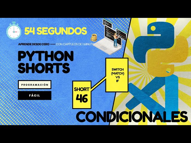 SWITCH (MATCH) vs IF - Python en 1 minuto CP46