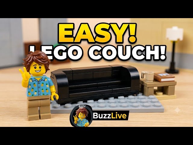 How to Build a Simple LEGO Couch! | Easy MOC Tutorial