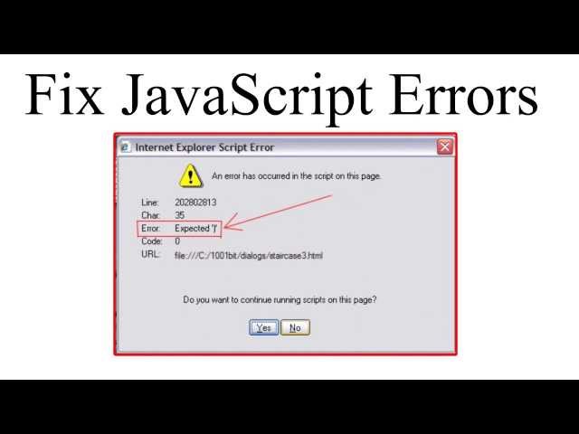 HOW TO FIX JAVASCRIPT ERRORS THE WASY WAY