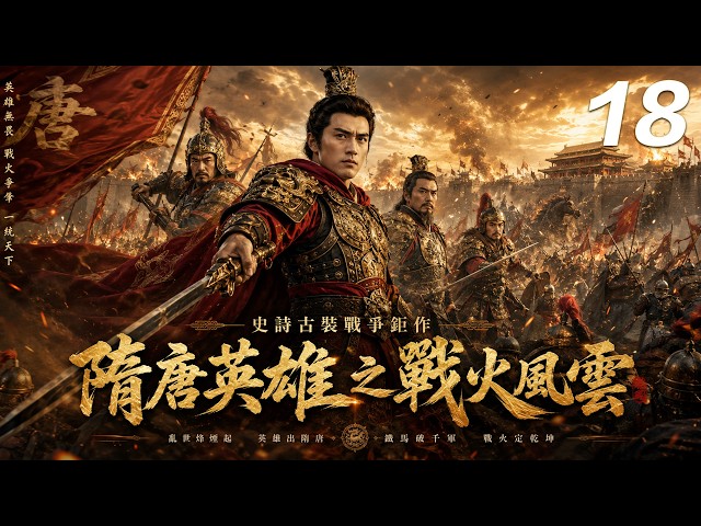 《隋唐英雄之戰火風雲》⚔️EP18｜李世民御駕親征平定北漠，羅通掛帥血戰沙場，薛仁貴橫空出世，一場震動大唐江山的英雄之戰正式爆發！ #kongfu #movie #chinesedrama