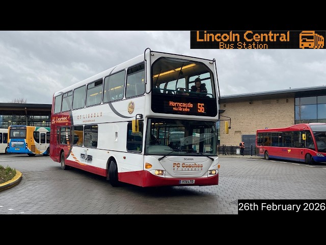 Buses at Lincoln Central Bus Station (26/02/2026)