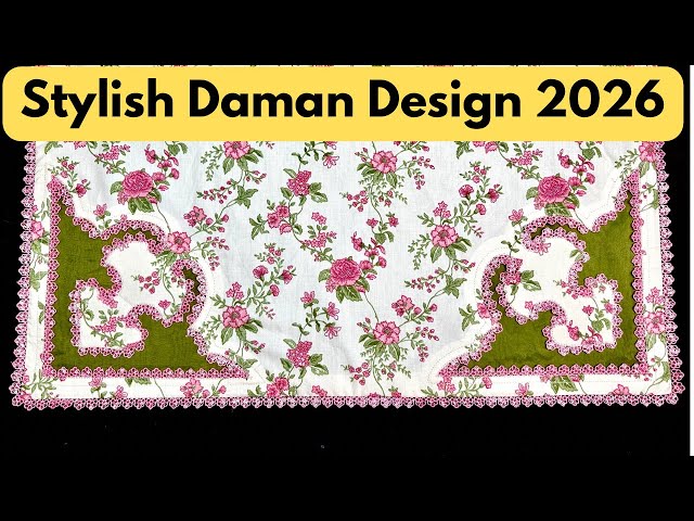 Daman Design Cutting And Stitching/Daman Design with Lace/Organza/Ghera Design Cutting and Stitching