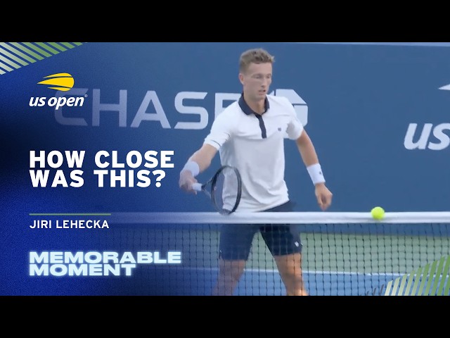 Lehecka Almost Hits It Back Over His Side Of Net! | 2026 US Open