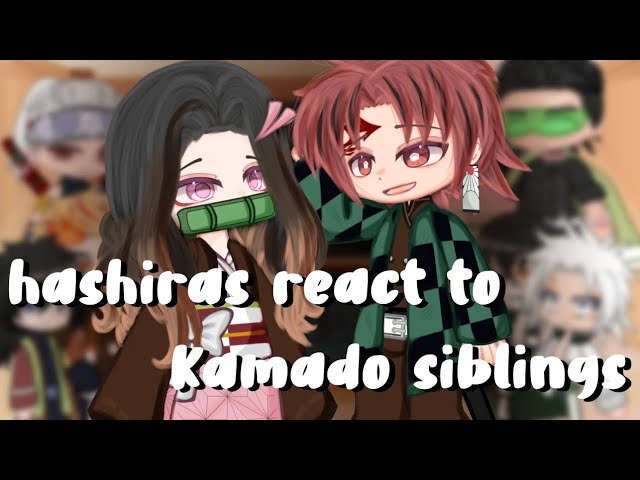 Hashiras react to Kamado siblings | Tanjiro and Nezuko Kamado | GCRV | READ DESC | ella