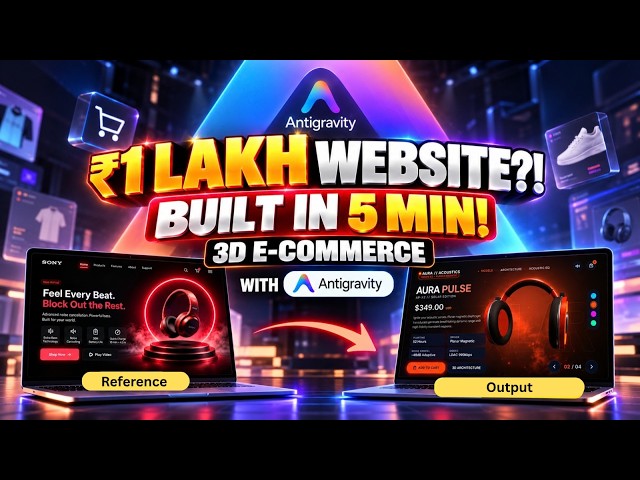 How to Create a 3D E-Commerce Website in Minutes | Step-by-Step Tutorial | Antigravity