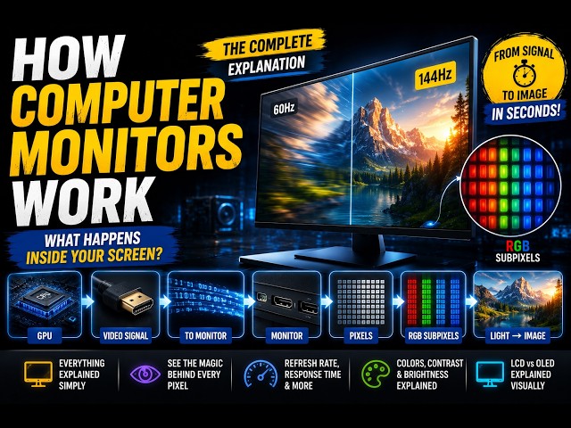 How Computer Monitors Work | What Happens Inside Your Screen?