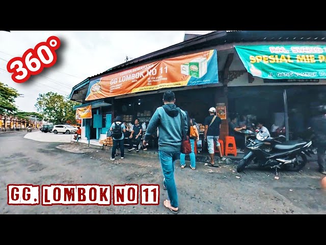 Suasana Jalan Menuju LUNPIA GANG LOMBOK Semarang dalam Video 360 Derajat